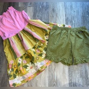 Matilda Jane Platinum Outfit Top and Shorts Size 10
